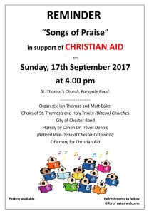 Songs of Praise 17 Sept 2017 REMINDER